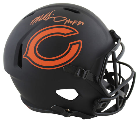 Bears Mike Singletary "HOF 98" Signed Eclipse Full Size Speed Rep Helmet BAS Wit