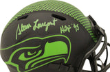 Steve Largent Signed Seattle Seahawks Eclipse Mini Helmet HOF 95 JSA 36166