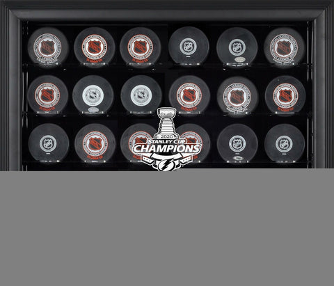 Tampa Bay Lightning 2020 Stanley Cup Champs Black Frmd 30-Puck Display Case