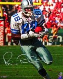 Michael Irvin Autographed Cowboys Running w/ Ball 16x20 HM Photo-Beckett W*White
