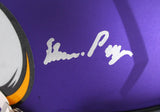 Purple People Eaters Signed Vikings F/S Speed Authentic Helmet-BeckettW Hologram