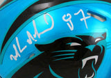 Muhsin Muhammad Autographed Carolina Panthers Flash Speed Mini Helmet-BAW Holo