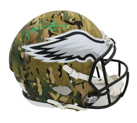 Zach Ertz Signed Philadelphia Eagles Speed Authentic Camo NFL Helmet