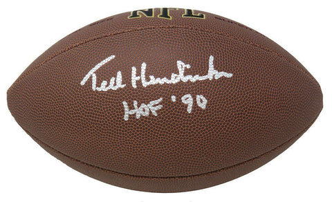 Ted Hendricks Signed Wilson Super Grip Full Size NFL Football w/HOF'90 - SS COA