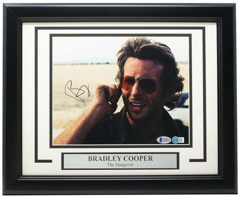 Bradley Cooper Signed Framed 8x10 The Hangover Photo BAS