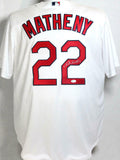 Mike Matheny Autographed St. Louis Cardinals White Majestic Jersey- JSA Auth *R2