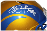 Eric Dickerson Signed Los Angeles Rams Authentic Flash Helmet HOF Beckett 36236