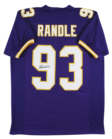 John Randle Authentic Signed Purple Pro Style Jersey Autographed JSA Witnessed