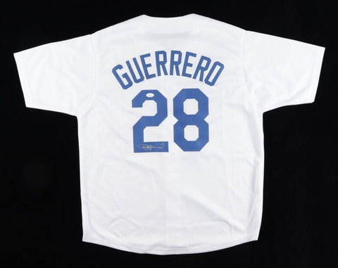 Pedro Guerrero Signed Los Angeles Dodgers Jersey (JSA) 1981 World Series MVP /3B
