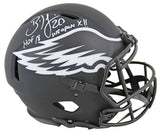 Eagles Brian Dawkins "2x Insc" Signed Eclipse Full Size Speed Proline Helmet JSA