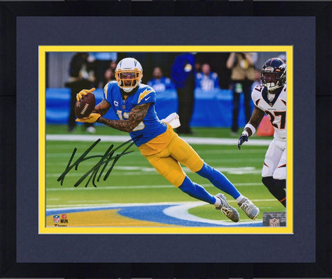 FRMD Keenan Allen Los Angeles Chargers Signed 8x10 Powder Blue Catching Photo