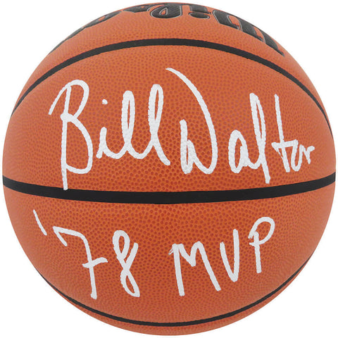 Bill Walton Signed Wilson Indoor/Outdoor NBA Basketball w/78 MVP (SCHWARTZ COA)