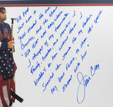 Jim Craig Signed Framed 16x20 Team USA Story Photo Steiner