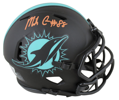 Dolphins Mike Gesicki Authentic Signed Eclipse Speed Mini Helmet BAS Witnessed
