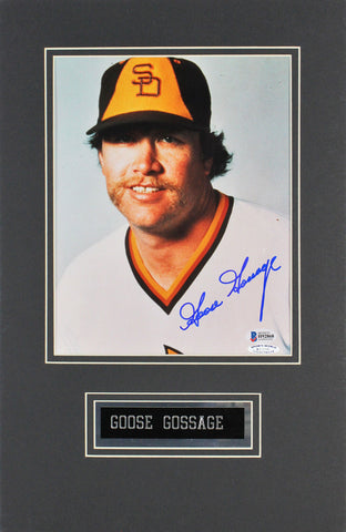 Padres Goose Gossage Authentic Signed 8x10 Matted Photo Autographed BAS #H92868