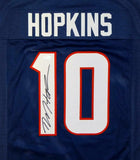 DeAndre Hopkins Autographed Blue Pro Style Jersey- JSA Witnessed Authenticated