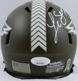 LeSean McCoy Autographed Eagles Salute to Service Speed Mini Helmet- JSA W