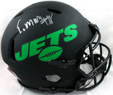 Elijah Moore Autographed NY Jets F/S Eclipse Speed Authentic Helmet-BeckettWHolo