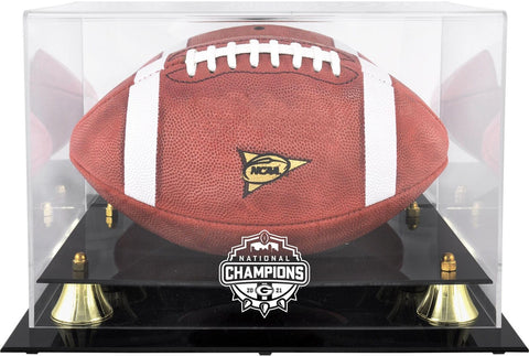 Georgia Bulldogs 2021 CFP Champs Golden Classic Football Display Case
