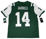 SAM DARNOLD AUTOGRAPHED SIGNED NEW YORK JETS GREEN NIKE LIMITED JERSEY BECKETT