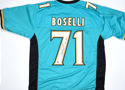 Tony Boselli Autographed Teal Pro Style Jersey w/ HOF - Beckett W Hologram