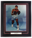 Joe Frazier Signed Framed Boxing 16x20 Pose Photo BAS