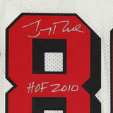 Frmd Jerry Rice SF 49ers Signed White M&N Authentic Jersey & "HOF 2010" Insc