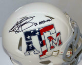 Johnny Manziel Heisman Signed Texas A&M Stars and Stripes Mini Helmet-JSA W