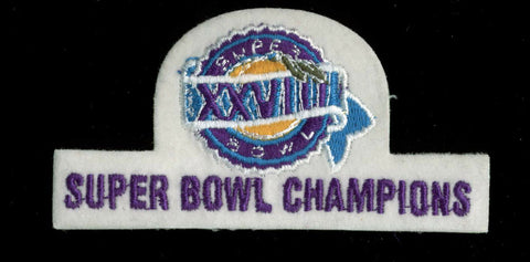 2x4 Inch Super Bowl XXVIII Patch Un-signed