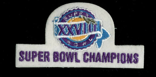 2x4 Inch Super Bowl XXVIII Patch Un-signed