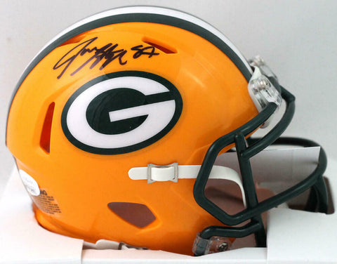 Jace Sternberger Signed Green Bay Packers Speed Mini Helmet - JSA W Auth *Black