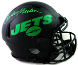 Curtis Martin Signed NY Jets F/S Eclipse Speed Authentic Helmet- PSA Auth *Green