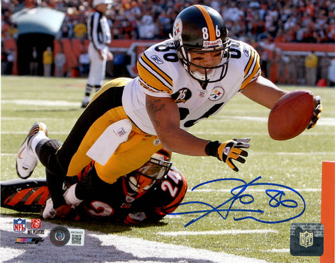Hines Ward Autographed/Signed Pittsburgh Steelers 8x10 Photo BAS 32479