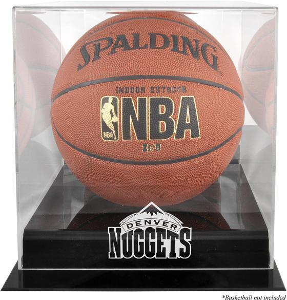 Denver Nuggets Black Base Team Logo Basketball Display Case