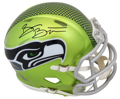 Brian Bosworth Signed Seahawks FLASH Riddell Speed Mini Helmet - (SCHWARTZ COA)