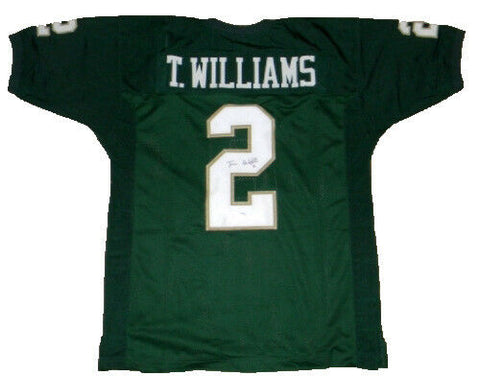 TERRANCE WILLIAMS AUTOGRAPHED SIGNED BAYLOR BEARS #2 GREEN JERSEY GTSM