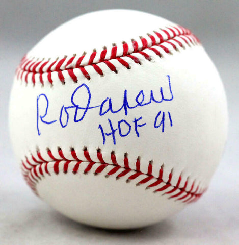 Rod Carew Autographed Rawlings OML Baseball w/HOF - Beckett Auth