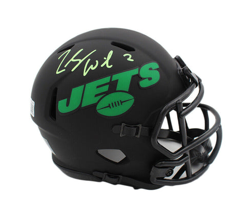 Zach Wilson Signed New York Jets Speed Eclipse NFL Mini Helmet