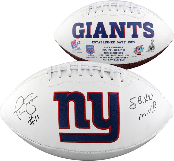 Signed Phil Simms New York Giants SignedPanel Football w/Insc