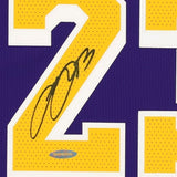 LEBRON JAMES Autographed Lakers Authentic Statement Ed. Purple Jersey UDA