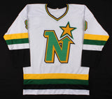 Mike Modano Signed Minnesota North Stars Jersey (Beckett COA) 2014 NHL H.O.F.
