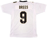 NEW ORLEANS SAINTS DREW BREES AUTOGRAPHED WHITE JERSEY BECKETT WITNESS 207227