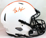 Baker Mayfield Autographed Browns Lunar F/S Authentic Helmet - Beckett W *Orange