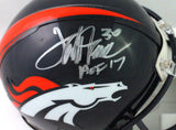 Terrell Davis Autographed Denver Broncos Mini Helmet W/ HOF- Beckett W *Silver