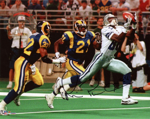Michael Irvin Cowboys Signed 8x10 vs Rams Photo - Fanatics