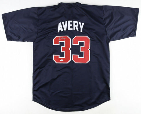 Steve Avery Signed Atlanta Braves Jersey (JSA COA) 1995 World Series Champion