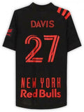 Frmd Sean Davis New York Red Bulls Signed MU #27 Black Jersey - 2020 MLS Season