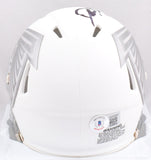 Deion Sanders Autographed Atlanta Falcons Ice Speed Mini Helmet-Beckett W Holo