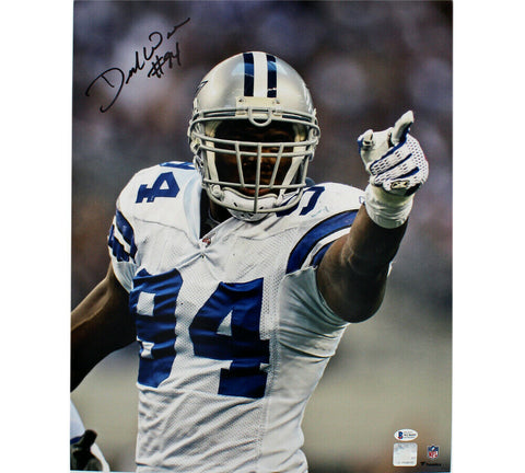 Demarcus Ware Signed Dallas Cowboys Unframed 16x20 Photo - Pointing White Glove
