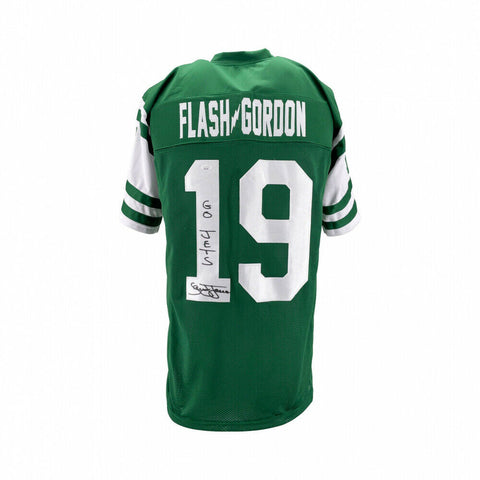 Sam Jones Signed NewYork Flash Gordon Jets Jersey Inscribed Go Jets (JSA COA)